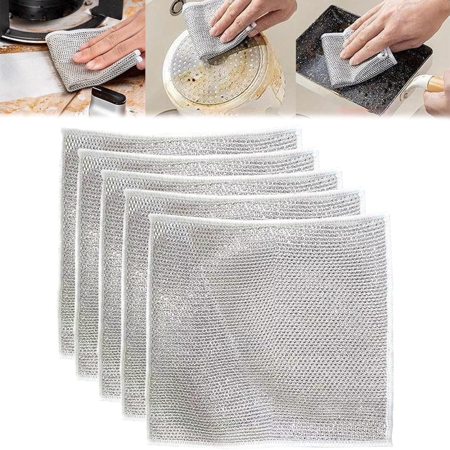 Wire Mesh Dishwashing Rags (10 pcs)