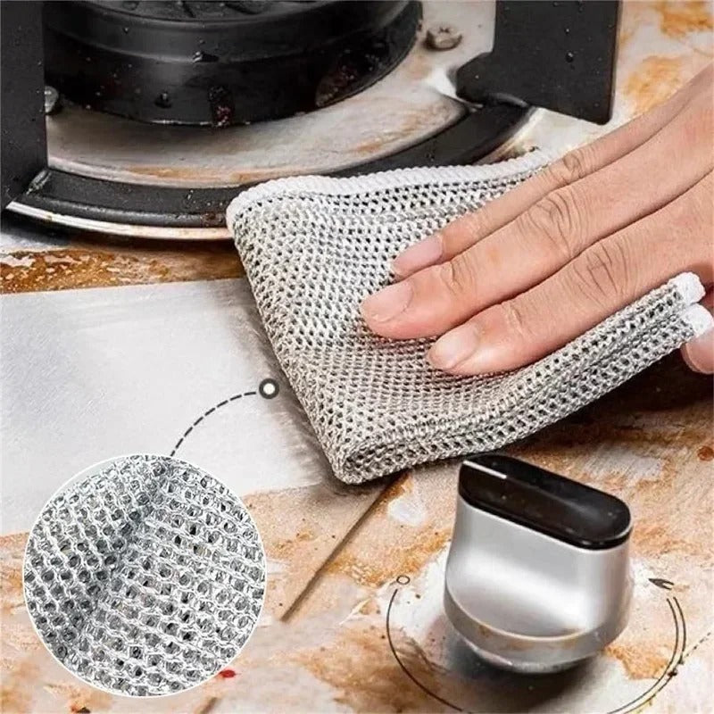 Wire Mesh Dishwashing Rags (10 pcs)
