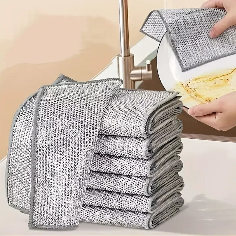 Wire Mesh Dishwashing Rags (10 pcs)