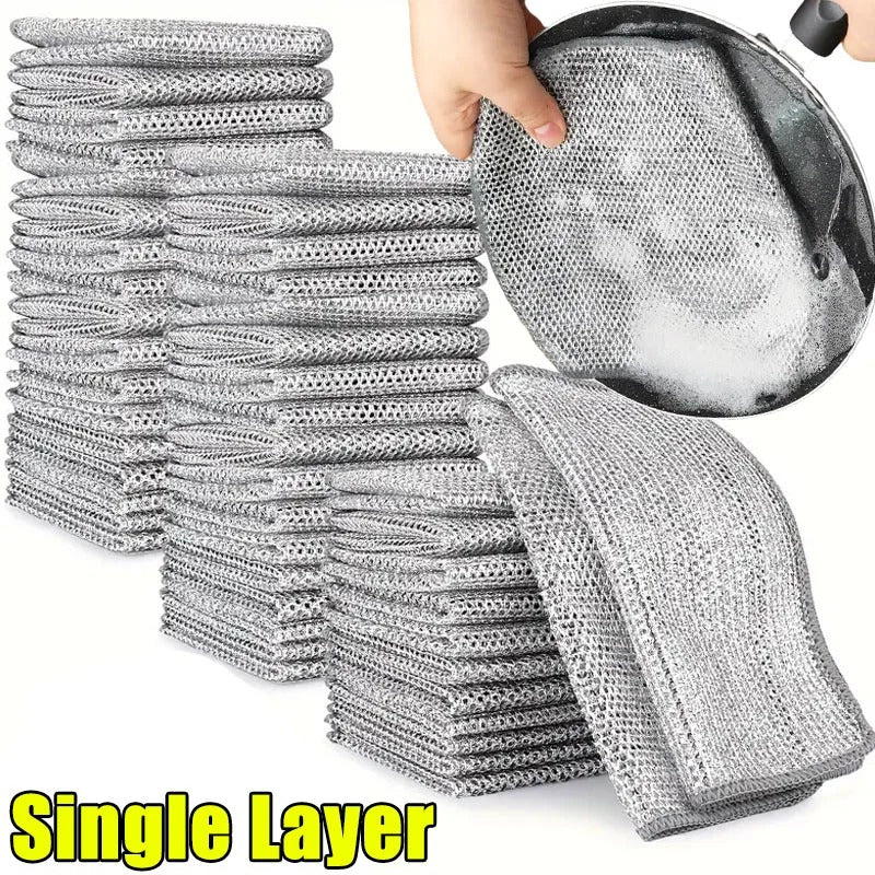 Wire Mesh Dishwashing Rags (10 pcs)