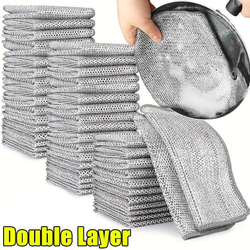 Wire Mesh Dishwashing Rags (10 pcs)